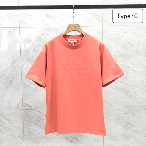 フィアオブゴッド半袖TシャツコピーFOG ESSENTIALS シーズン8 植毛レタリング ビッグロゴ 半袖Tシャツ
