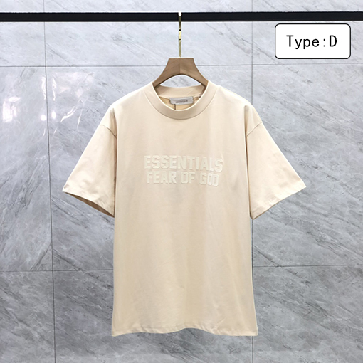 フィアオブゴッド半袖TシャツコピーFOG ESSENTIALS シーズン8 植毛レタリング ビッグロゴ 半袖Tシャツ