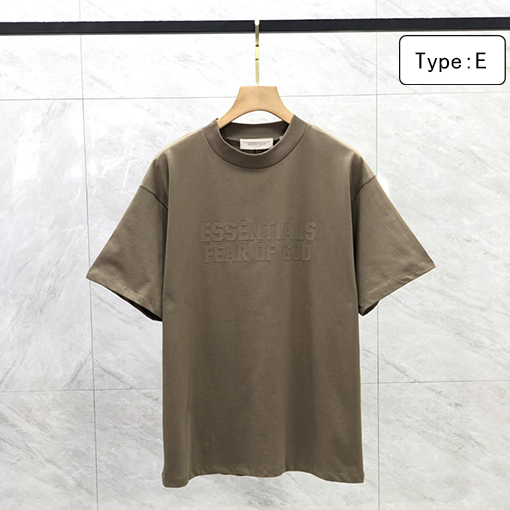 フィアオブゴッド半袖TシャツコピーFOG ESSENTIALS シーズン8 植毛レタリング ビッグロゴ 半袖Tシャツ
