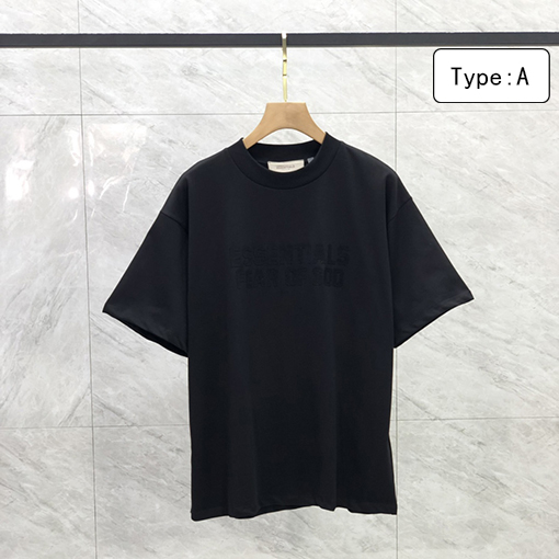 フィアオブゴッド半袖TシャツコピーFOG ESSENTIALS シーズン8 植毛レタリング ビッグロゴ 半袖Tシャツ