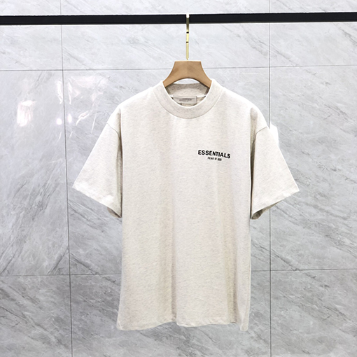 フィアオブゴッド半袖TシャツコピーFOG ESSENTIALS シーズン8 前後の植毛レタリングロゴ