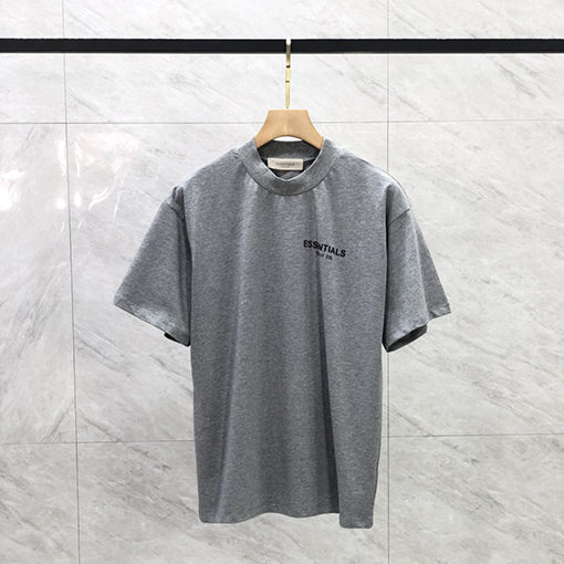 フィアオブゴッド半袖TシャツコピーFOG ESSENTIALS シーズン8 前後の植毛レタリングロゴ