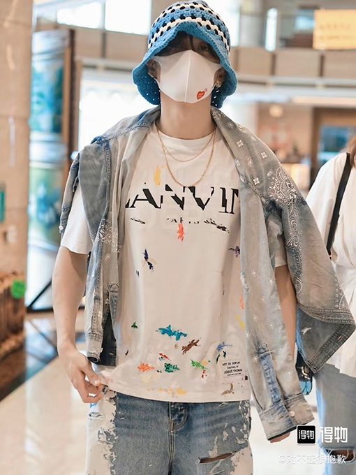 LANVIN x GALLERY DEPT ランバン半袖Tシャツコピー  白色