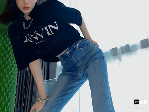 LANVIN x GALLERY DEPT ランバン半袖Tシャツコピー 黒色