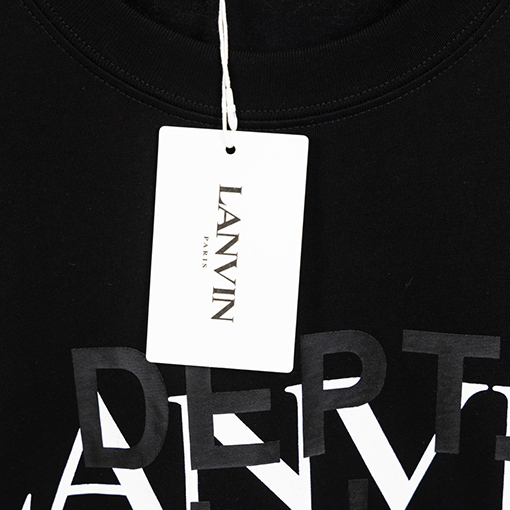 LANVIN x GALLERY DEPT ランバン半袖Tシャツコピー 黒色