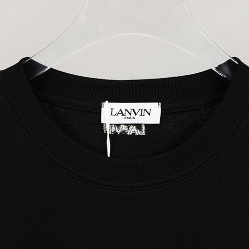LANVIN x GALLERY DEPT ランバン半袖Tシャツコピー 黒色
