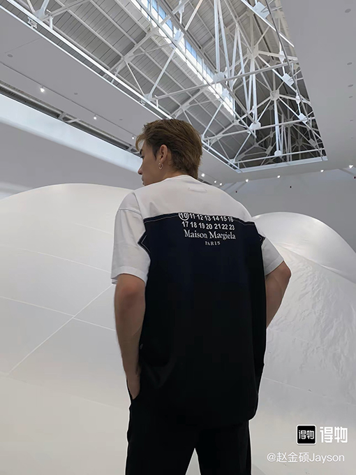 マルタンマルジェラ半袖Tシャツコピー 数字 プリント パッチ