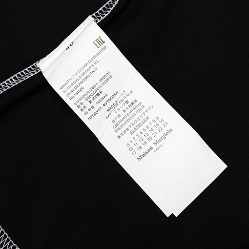 マルタンマルジェラ半袖Tシャツコピー 数字 プリント パッチ