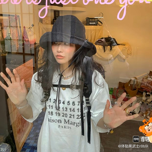 マルタンマルジェラ半袖Tシャツコピー 数字 プリント パッチ 白色