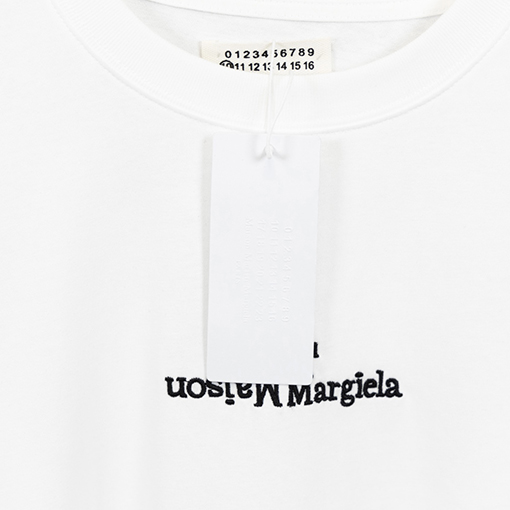 マルタンマルジェラ半袖Tシャツコピー Maison Margiela ロゴ ブラック.ホワイト
