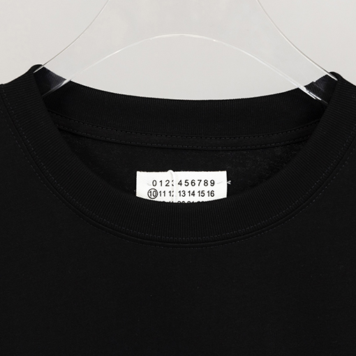 マルタンマルジェラ半袖Tシャツコピー 数字 プリント パッチ ベージュ.ブラック