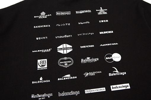 23新品!!  バレンシアガ半袖Tシャツコピー BALENCIAGAロゴTシャツ ★オーバーサイズ