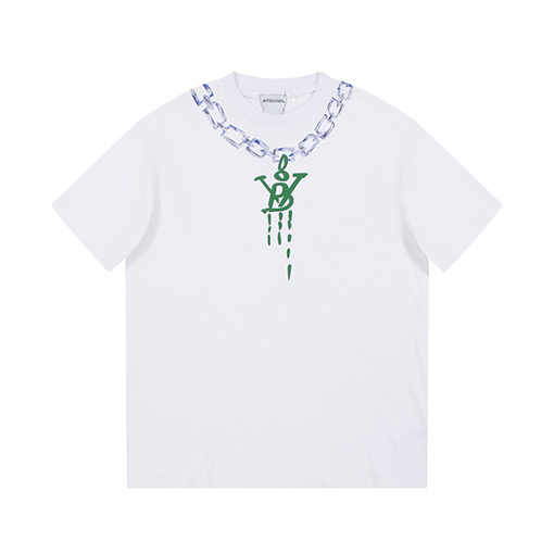 23新品!! ボッテガヴェネタ半袖Tシャツチェーンレタリングロゴ