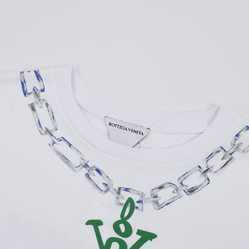 23新品!! ボッテガヴェネタ半袖Tシャツチェーンレタリングロゴ