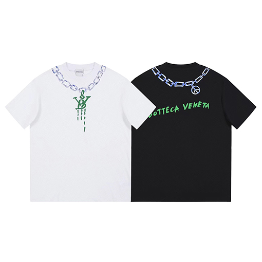 23新品!! ボッテガヴェネタ半袖Tシャツチェーンレタリングロゴ
