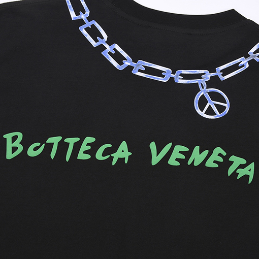 23新品!! ボッテガヴェネタ半袖Tシャツチェーンレタリングロゴ