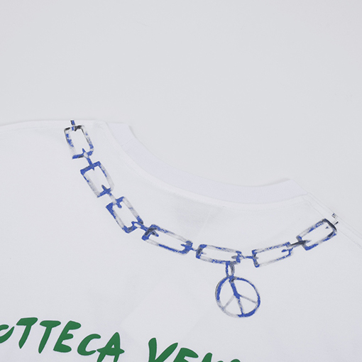 23新品!! ボッテガヴェネタ半袖Tシャツチェーンレタリングロゴ