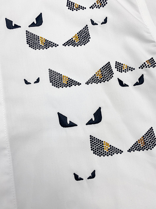 フェンディシャツ スーパーコピー 刺繍モンスター
