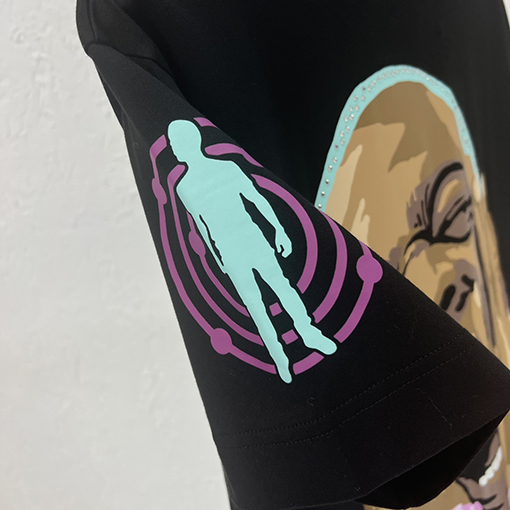 【極美品✨】 GVC x Kid Cudi コラボレーションプリントホットフィックス半袖Tシャツ