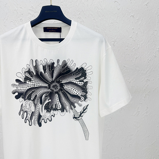 23新品!! ルイヴィトン半袖Tシャツスーパーコピー フラワープリント