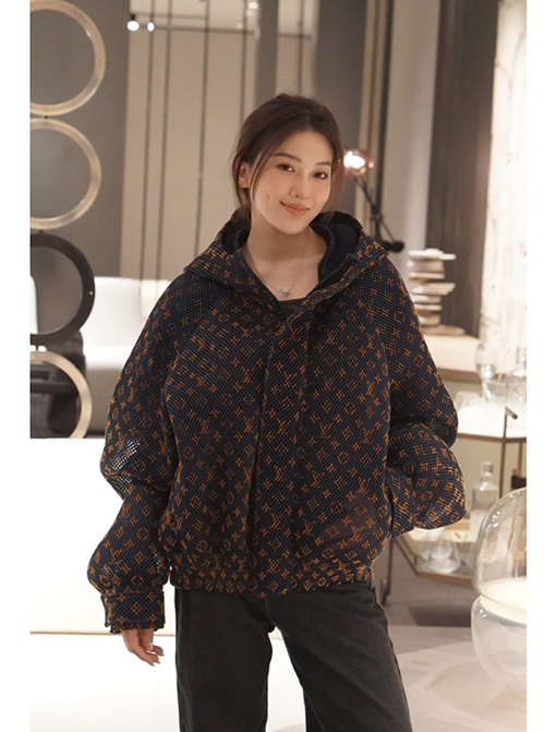 【超美品✨】 ルイヴィトンメッシュ ジャケット アウター LVモノグラム