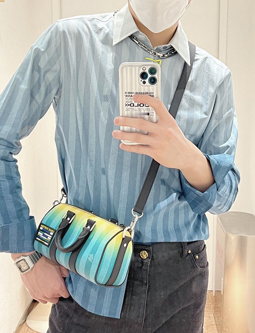 【極美品✨】ルイヴィトン シャツ コピー グラデーションチェック シャツ