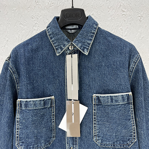 【超美品✨】セリーヌ デニム シャツスーパーコピー celine ロゴポイント