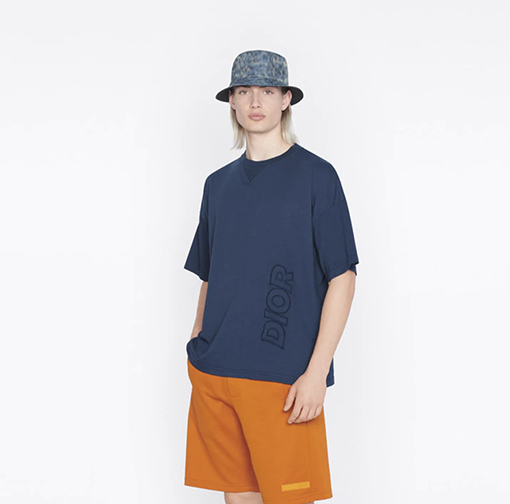 23新品!! ディオールオーバーサイズ刺繍半袖Tシャツコピー 2カラー