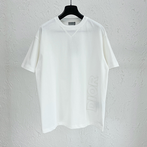 23新品!! ディオールオーバーサイズ刺繍半袖Tシャツコピー 2カラー