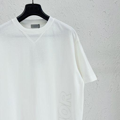23新品!! ディオールオーバーサイズ刺繍半袖Tシャツコピー 2カラー