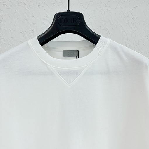 23新品!! ディオールオーバーサイズ刺繍半袖Tシャツコピー 2カラー