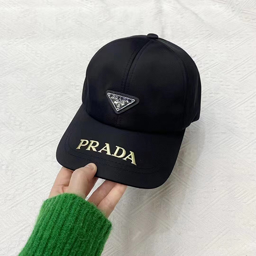 23新品!!プラダ CAP 帽子 コピー  PARADA 三角ロゴプレート ワンカラー
