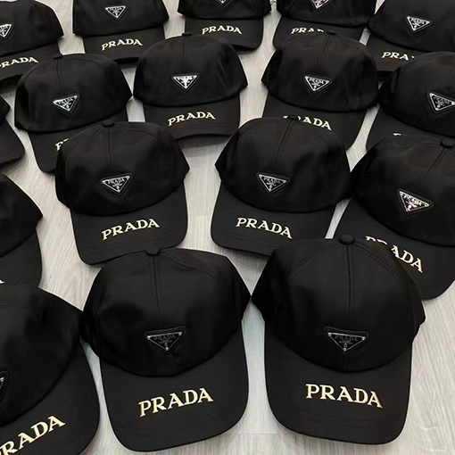 23新品!!プラダ CAP 帽子 コピー  PARADA 三角ロゴプレート ワンカラー