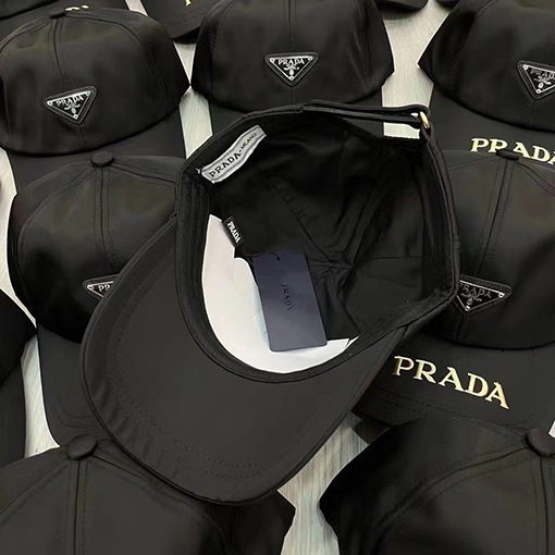 23新品!!プラダ CAP 帽子 コピー  PARADA 三角ロゴプレート ワンカラー