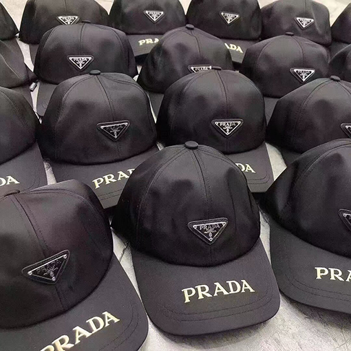 23新品!!プラダ CAP 帽子 コピー  PARADA 三角ロゴプレート ワンカラー