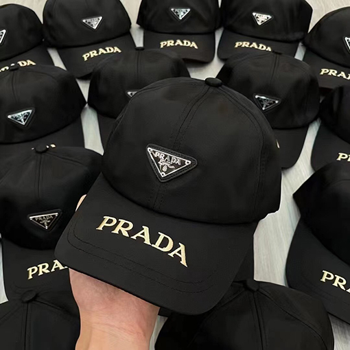 23新品!!プラダ CAP 帽子 コピー  PARADA 三角ロゴプレート ワンカラー