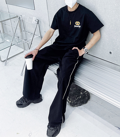 23新品!!バレンシアガ x グッチ コラボ ト半袖Tシャツ