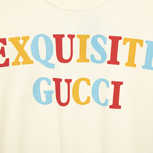 23新品!!バレンシアガ x グッチ コラボ ト半袖Tシャツ ★EXQUISITE GUCCI ロゴ