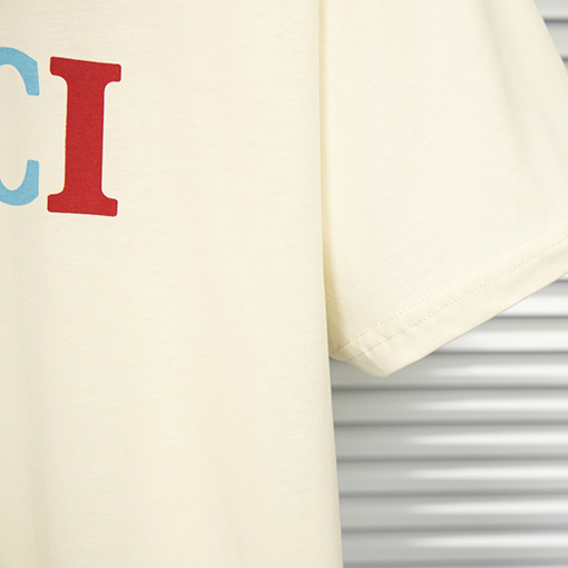 23新品!!バレンシアガ x グッチ コラボ ト半袖Tシャツ ★EXQUISITE GUCCI ロゴ