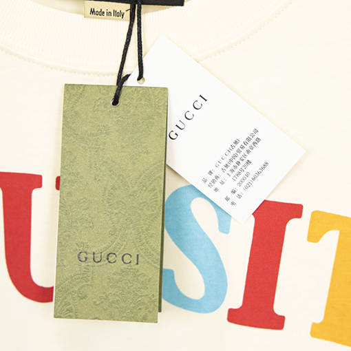 23新品!!バレンシアガ x グッチ コラボ ト半袖Tシャツ ★EXQUISITE GUCCI ロゴ