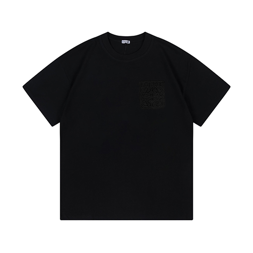 23新品!!ロエベ半袖Tシャツスーパーコピー シンプルデザイン LOEWE立体ロゴ 全3色