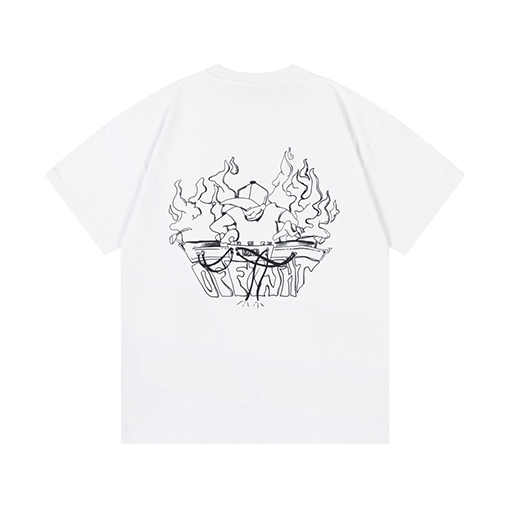 オフホワイトスーパーコピー 半袖Tシャツ モンスターアルファベットのロゴ