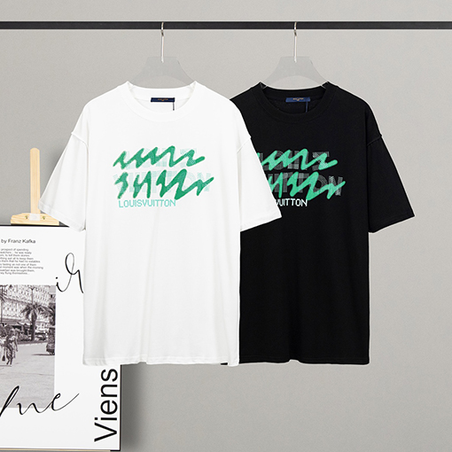 23新品!! ルイヴィトン半袖Tシャツスーパーコピー Louis Vuittonプリント