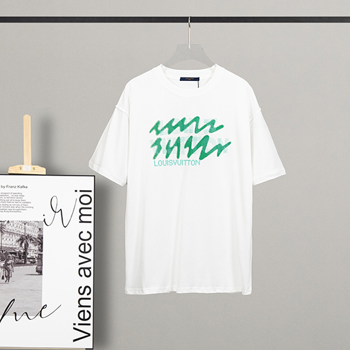 23新品!! ルイヴィトン半袖Tシャツスーパーコピー Louis Vuittonプリント