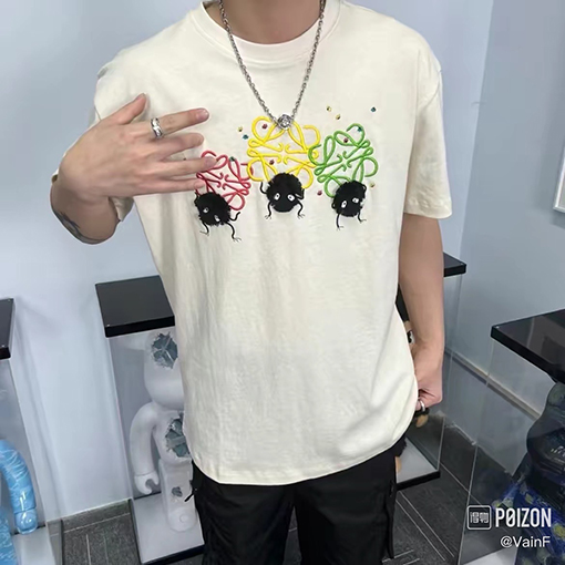【大人気✨】ロエベ半袖TシャツスーパーコピーLOEWEロゴポイント