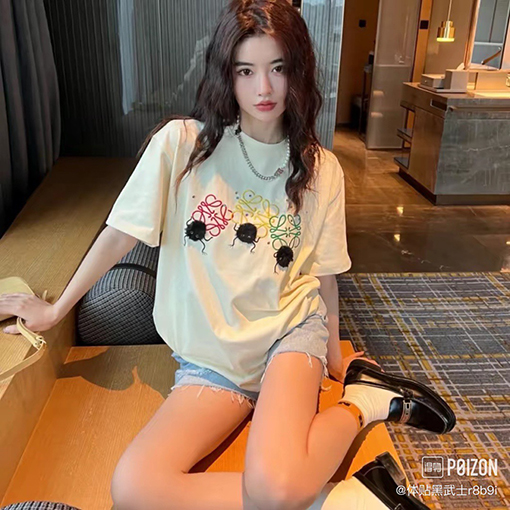 【大人気✨】ロエベ半袖TシャツスーパーコピーLOEWEロゴポイント