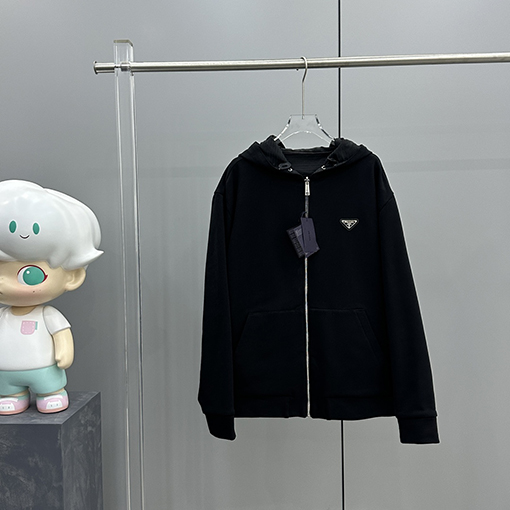 23新品!!プラダ パーカーコピー両面   ジップアップ ジャケット アウター