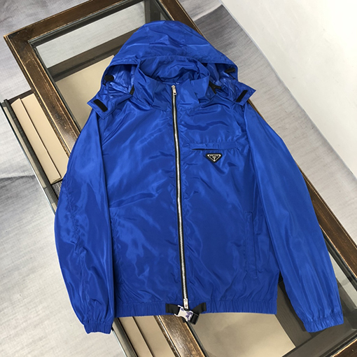 プラダジャケット アウター スーパーコピー  PRADAA三角ロゴプレート 
