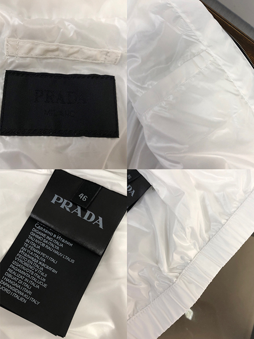 プラダジャケット アウター スーパーコピー  PRADAA三角ロゴプレート 