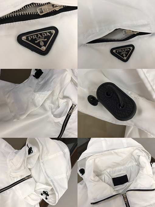 プラダジャケット アウター スーパーコピー  PRADAA三角ロゴプレート 